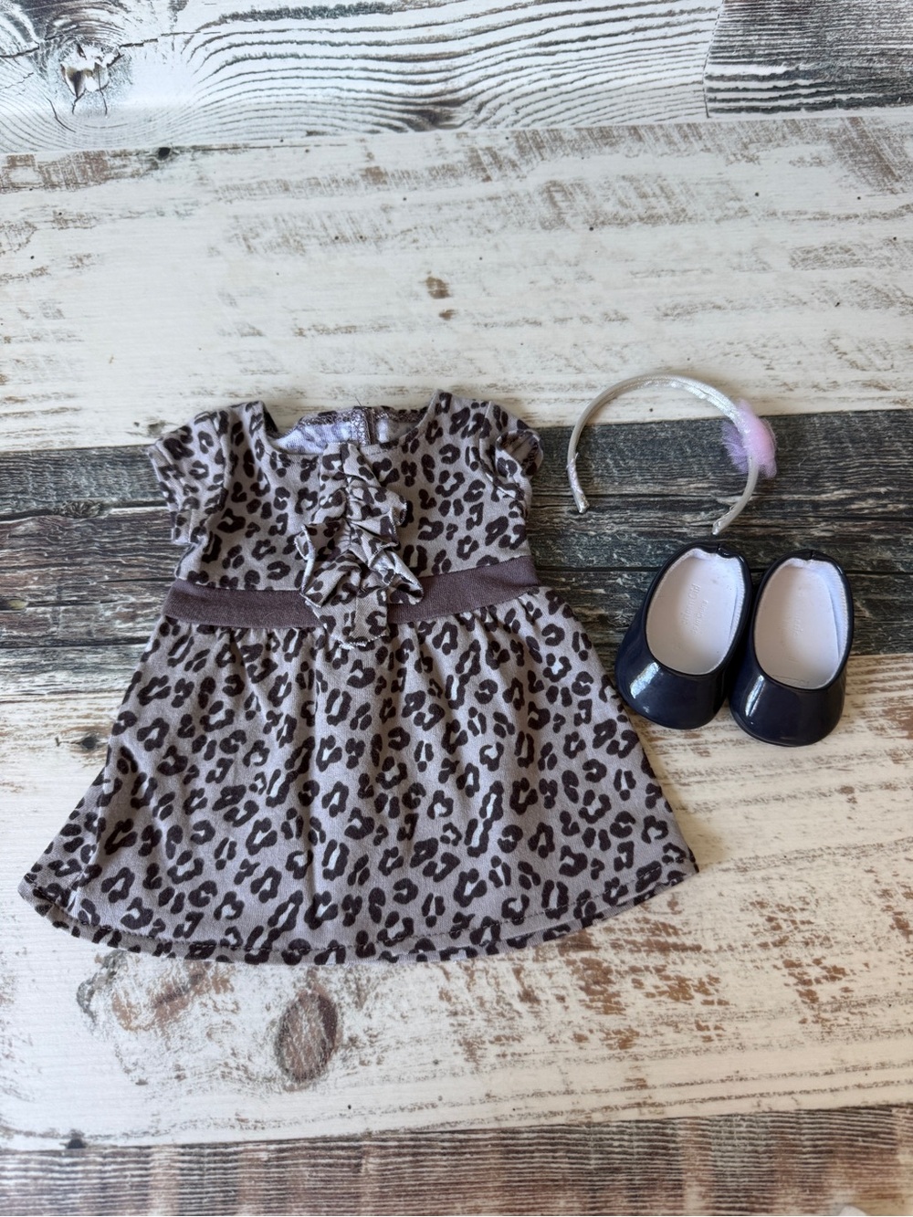 My American Girl Doll SWEET SAVANNAH Dress - 18” Doll OUTFIT w Shoes & Headband